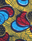 Yellow and Red Peacock African Lampshade