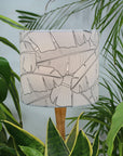 Black and White Banana Leaf Tropical Lampshade