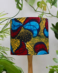Yellow and Red Peacock African Lampshade