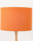 Pumpkin Orange Linen Lampshade
