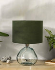 Avocado Green Linen Lampshade