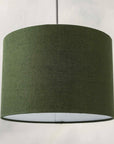 Avocado Green Linen Lampshade