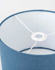 Dusty Blue Linen Lampshade