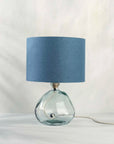 Dusty Blue Linen Lampshade
