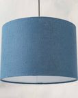 Dusty Blue Linen Lampshade