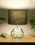 Dusty Sage Green Linen Lampshade