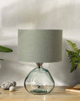 Dusty Sage Green Linen Lampshade