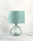 Dusty Turquoise Linen Lampshade