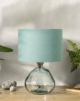 Dusty Turquoise Linen Lampshade