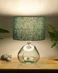 Dusty Turquoise Linen Lampshade