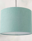 Dusty Turquoise Linen Lampshade