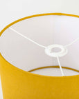 Golden Mustard Yellow Linen Lampshade