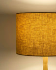 Golden Mustard Yellow Linen Lampshade