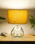 Golden Mustard Yellow Linen Lampshade