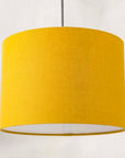Golden Mustard Yellow Linen Lampshade