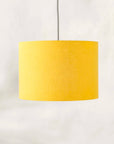 Honey Yellow Linen Lampshade