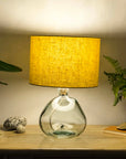 Honey Yellow Linen Lampshade