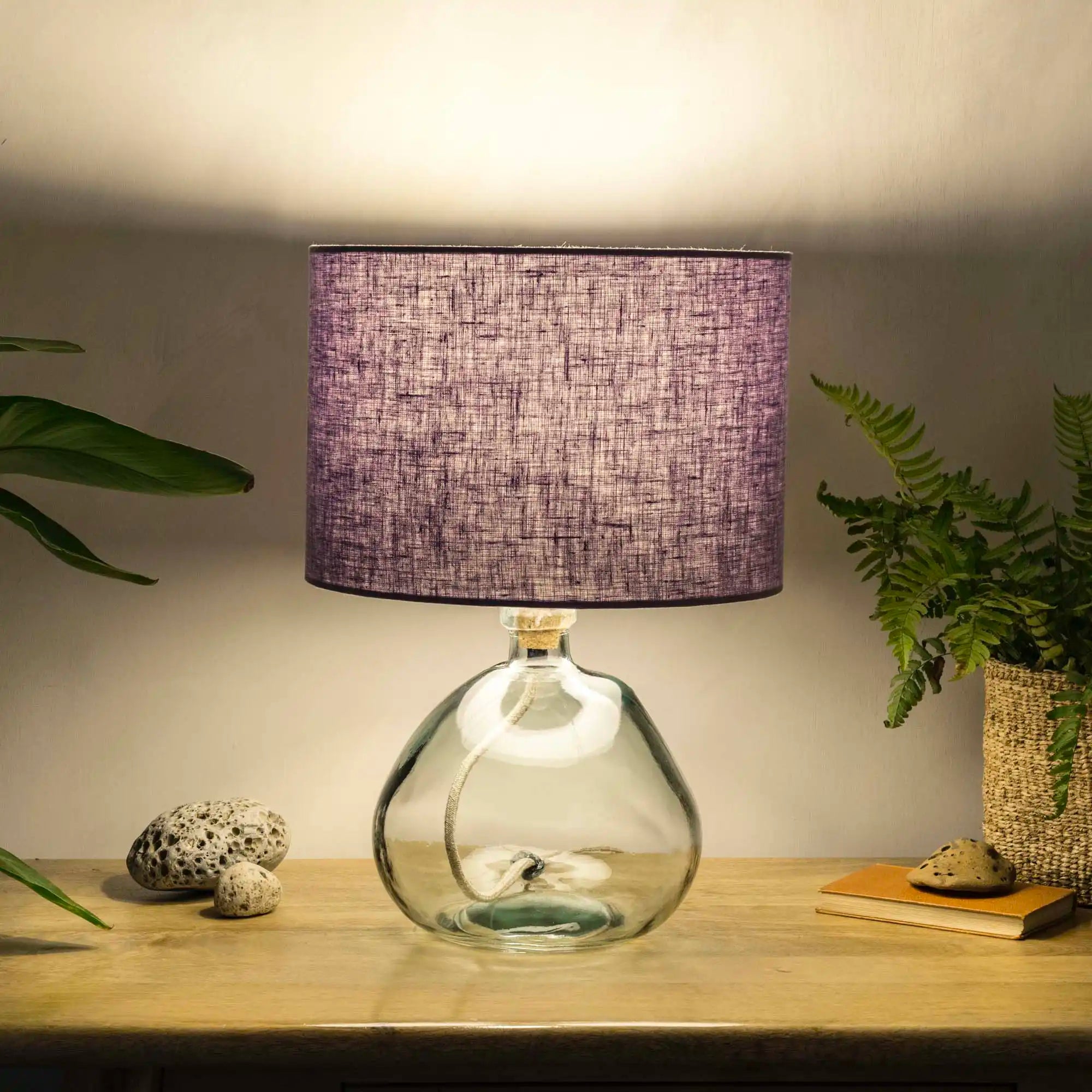 Lavender Linen Lampshade