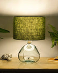 Moss Green Linen Lampshade