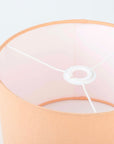 Peach Linen Lampshade