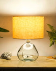 Peach Linen Lampshade