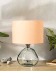 Peach Linen Lampshade