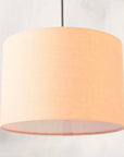 Peach Linen Lampshade
