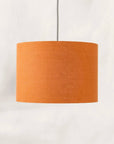 Pumpkin Orange Linen Lampshade