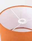 Pumpkin Orange Linen Lampshade
