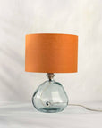 Pumpkin Orange Linen Lampshade