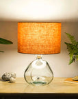 Pumpkin Orange Linen Lampshade