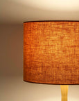 Pumpkin Orange Linen Lampshade