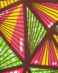 Pink and Green Geometric Triangles African Lampshade