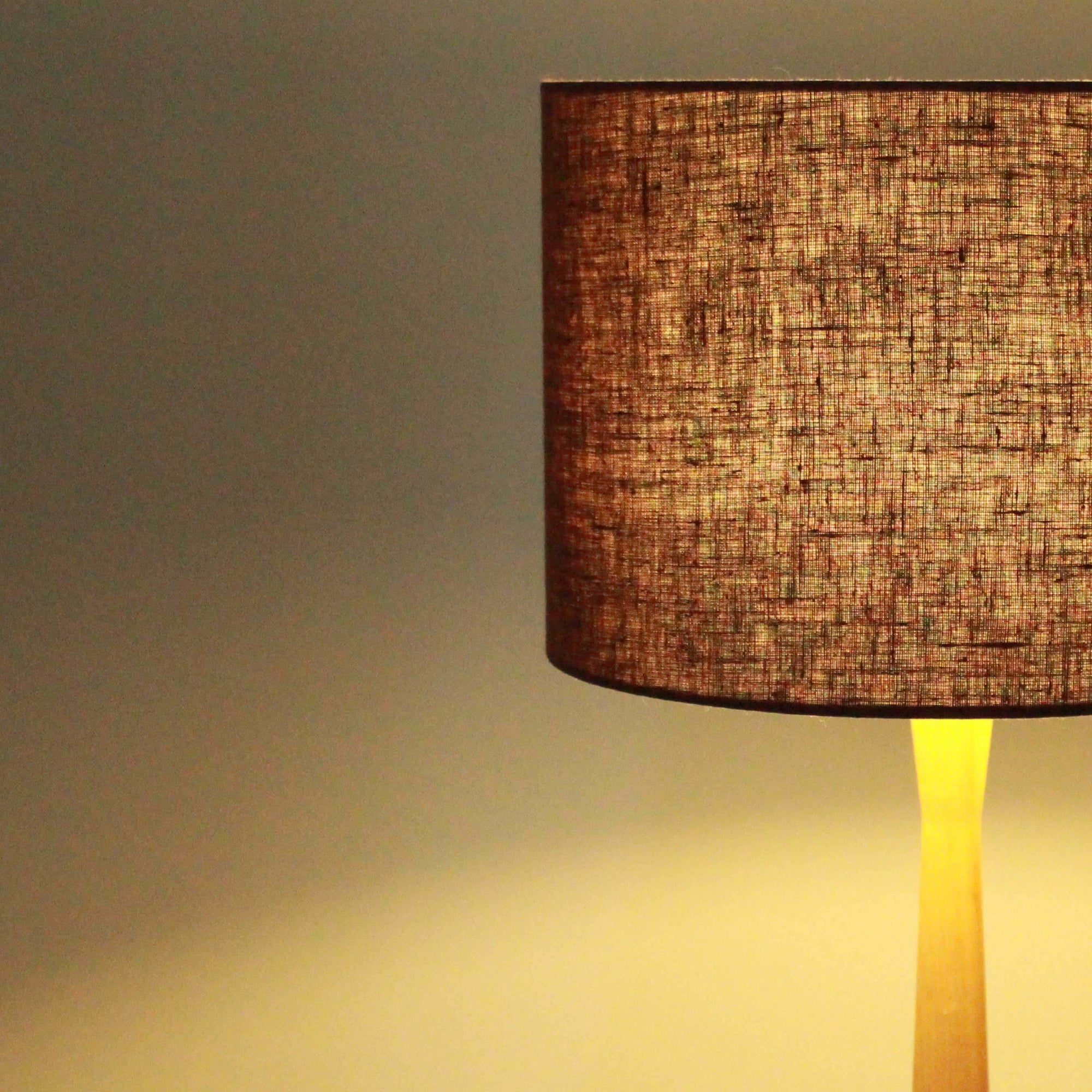 Aubergine Purple Linen Lampshade - Tropikala