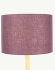 Aubergine Purple Linen Lampshade - Tropikala
