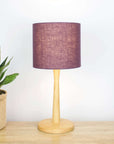 Aubergine Purple Linen Lampshade - Tropikala