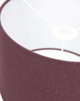 Aubergine Purple Linen Lampshade - Tropikala