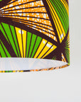 Yellow and Green Geometric Triangles African Lampshade