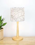 Black and White Banana Leaf Lampshade - Tropikala