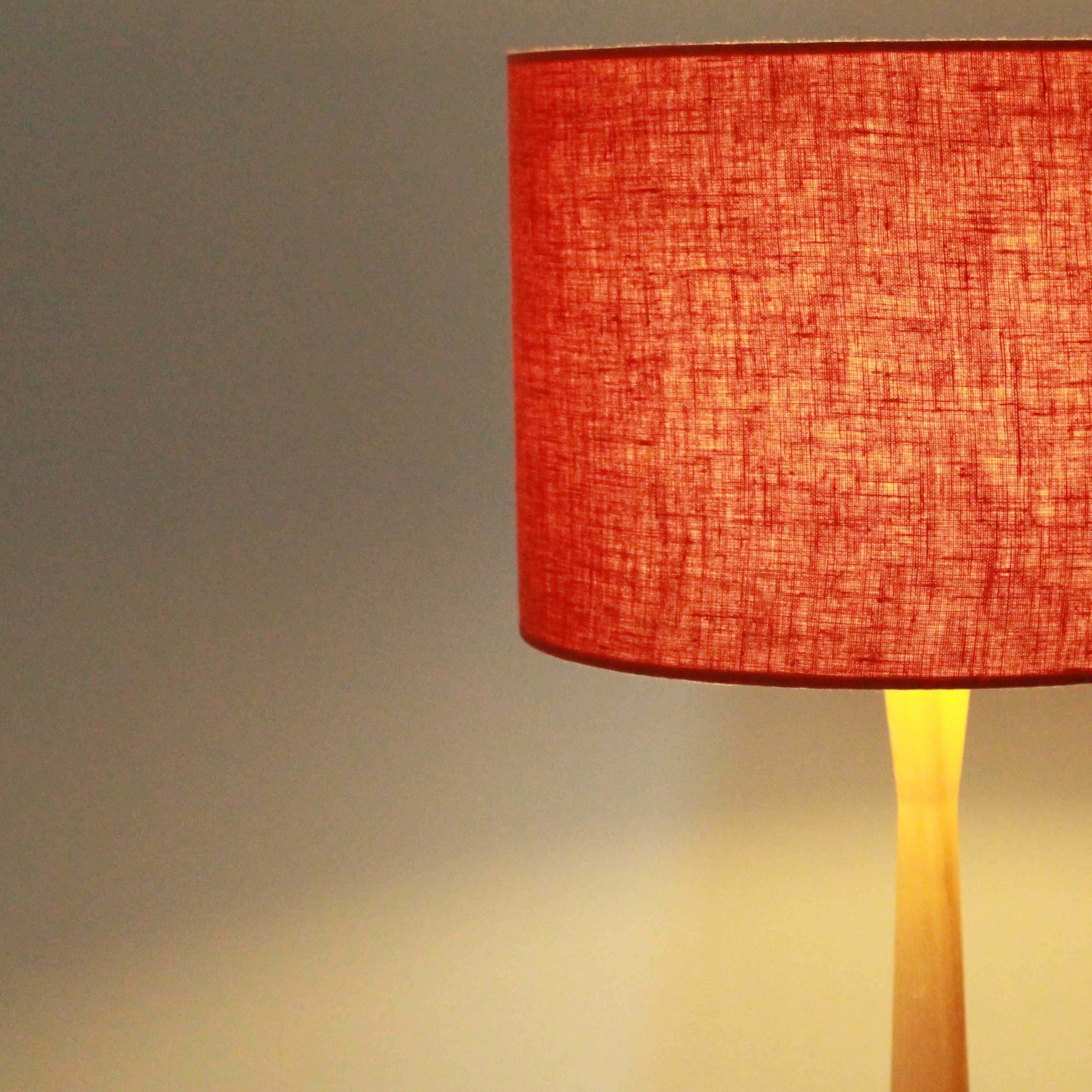 Brick Red Linen Lampshade - Tropikala