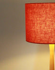 Brick Red Linen Lampshade - Tropikala