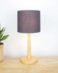 Charcoal Grey Linen Lampshade - Tropikala
