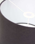 Charcoal Grey Linen Lampshade - Tropikala