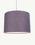 Charcoal Grey Linen Lampshade - Tropikala