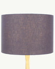 Charcoal Grey Linen Lampshade - Tropikala