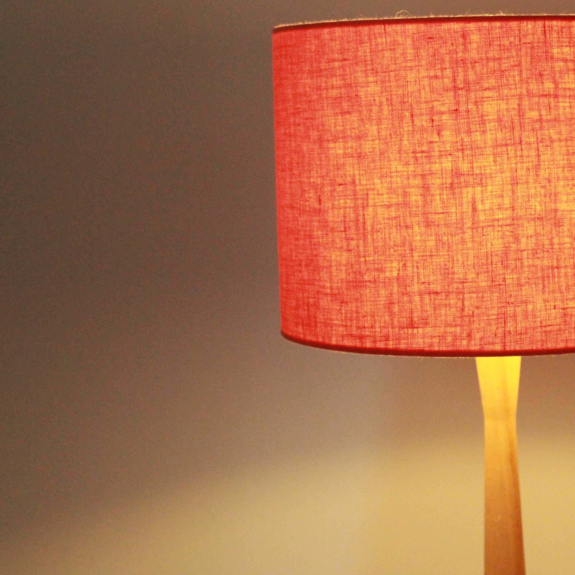 Coral Pink Linen Lampshade - Tropikala