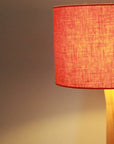 Coral Pink Linen Lampshade - Tropikala