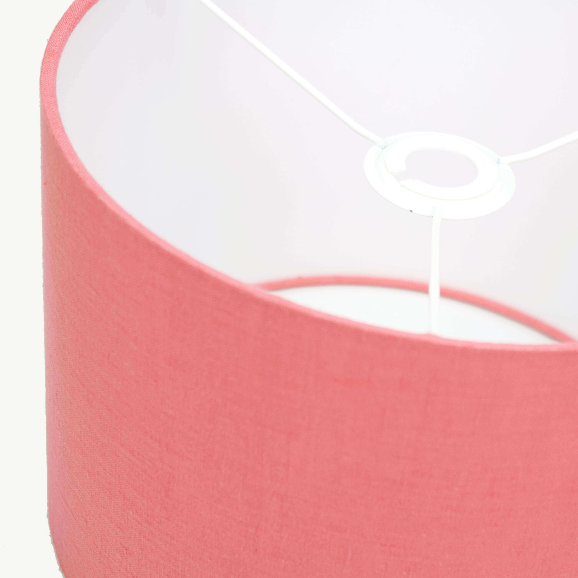 Coral Pink Linen Lampshade - Tropikala