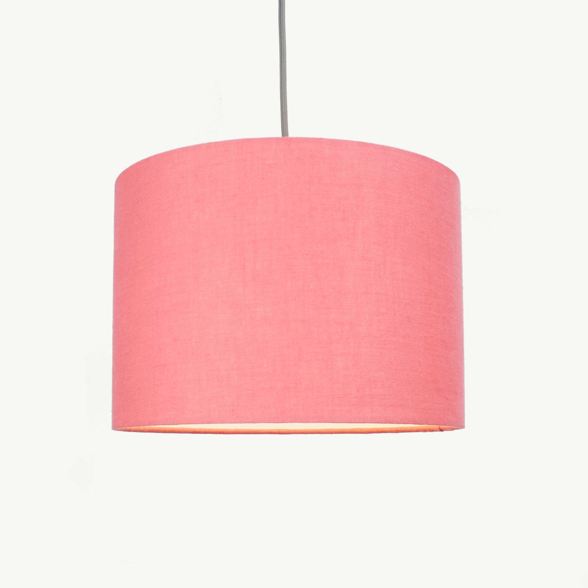 Coral Pink Linen Lampshade - Tropikala