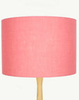 Coral Pink Linen Lampshade - Tropikala